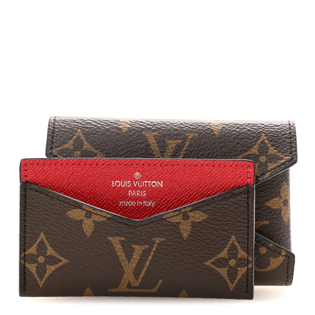 Monogram LV Colormania Kirigami  Holder Sari Red