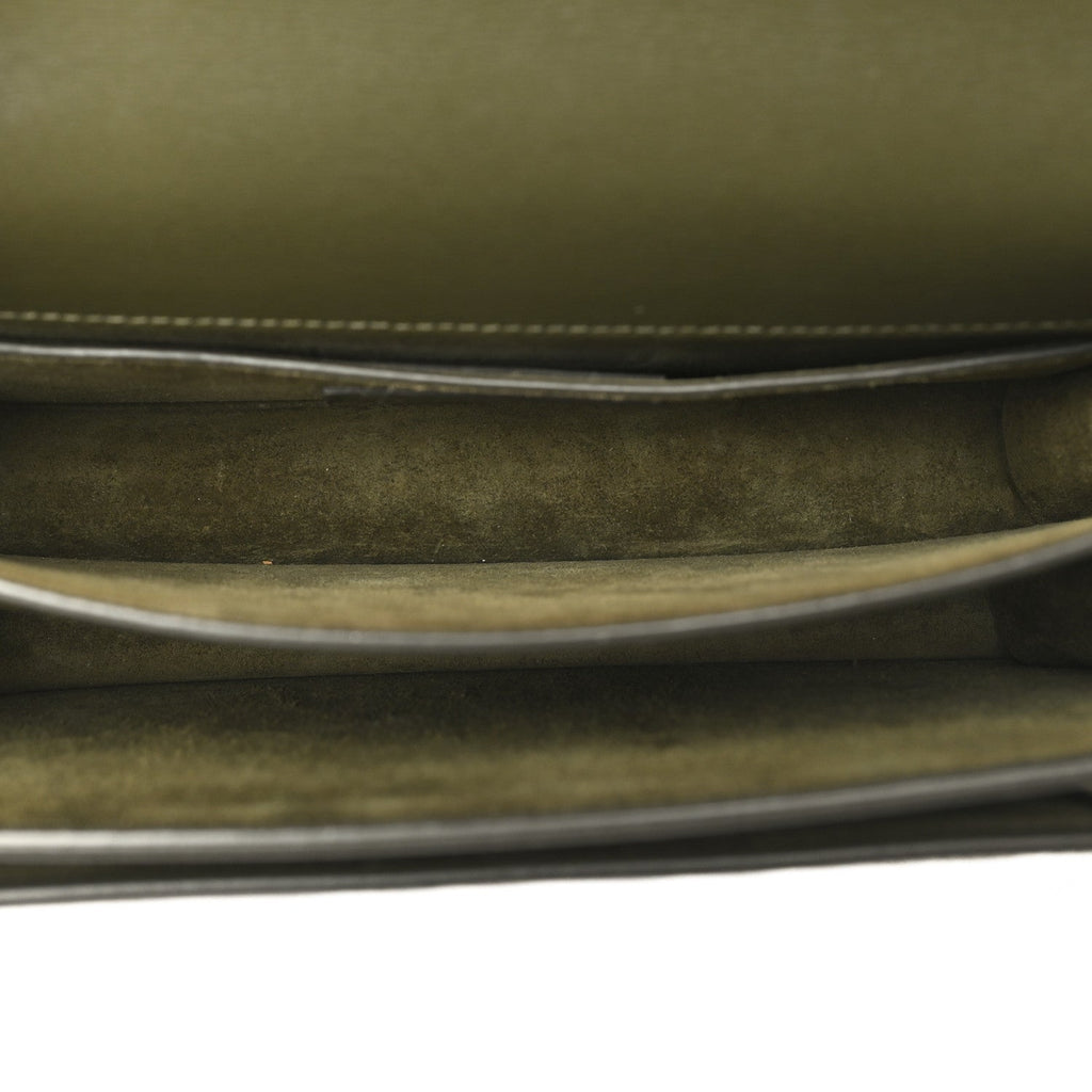 Calfskin Medium Monogram Sunset Vert Kaki