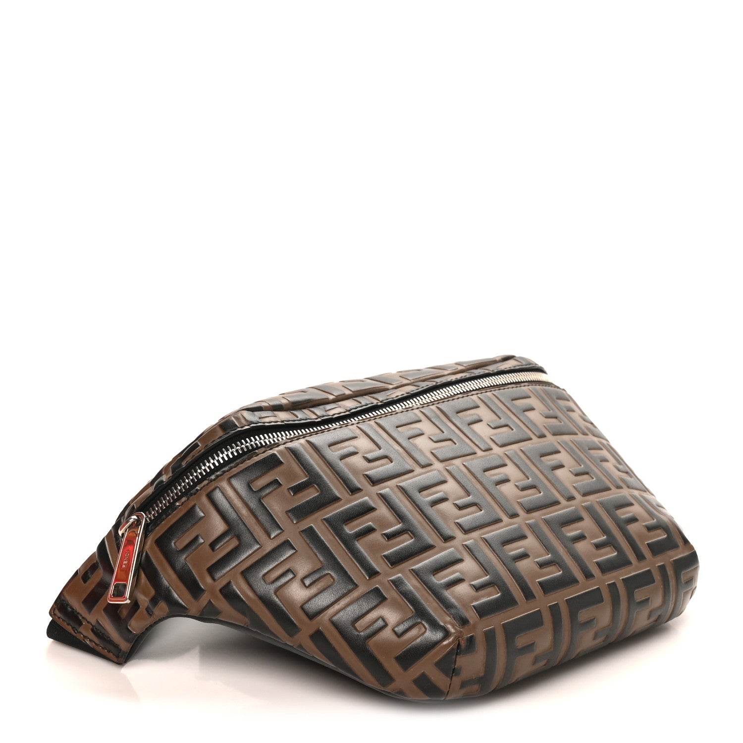 Vitello Century Bi-Color FF 1974 Embossed Belt Bag Maya Black