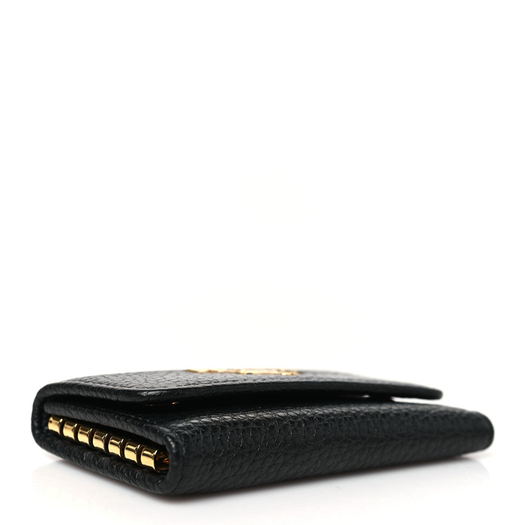 Vitello Grain Move 6 Key Holder Black