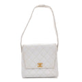Caviar CC Shoulder Bag White