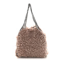 Wool Fur Small Falabella Tote Pink