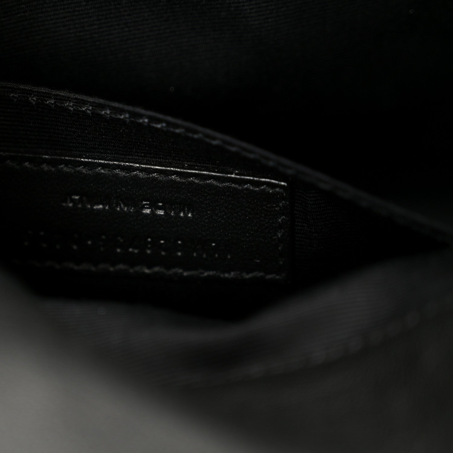 Grained Lambskin Monogram Mini Niki Chain Satchel Black