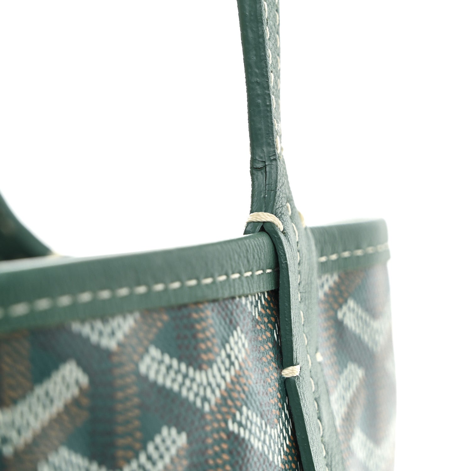 Goyardine Reversible Mini Anjou Green