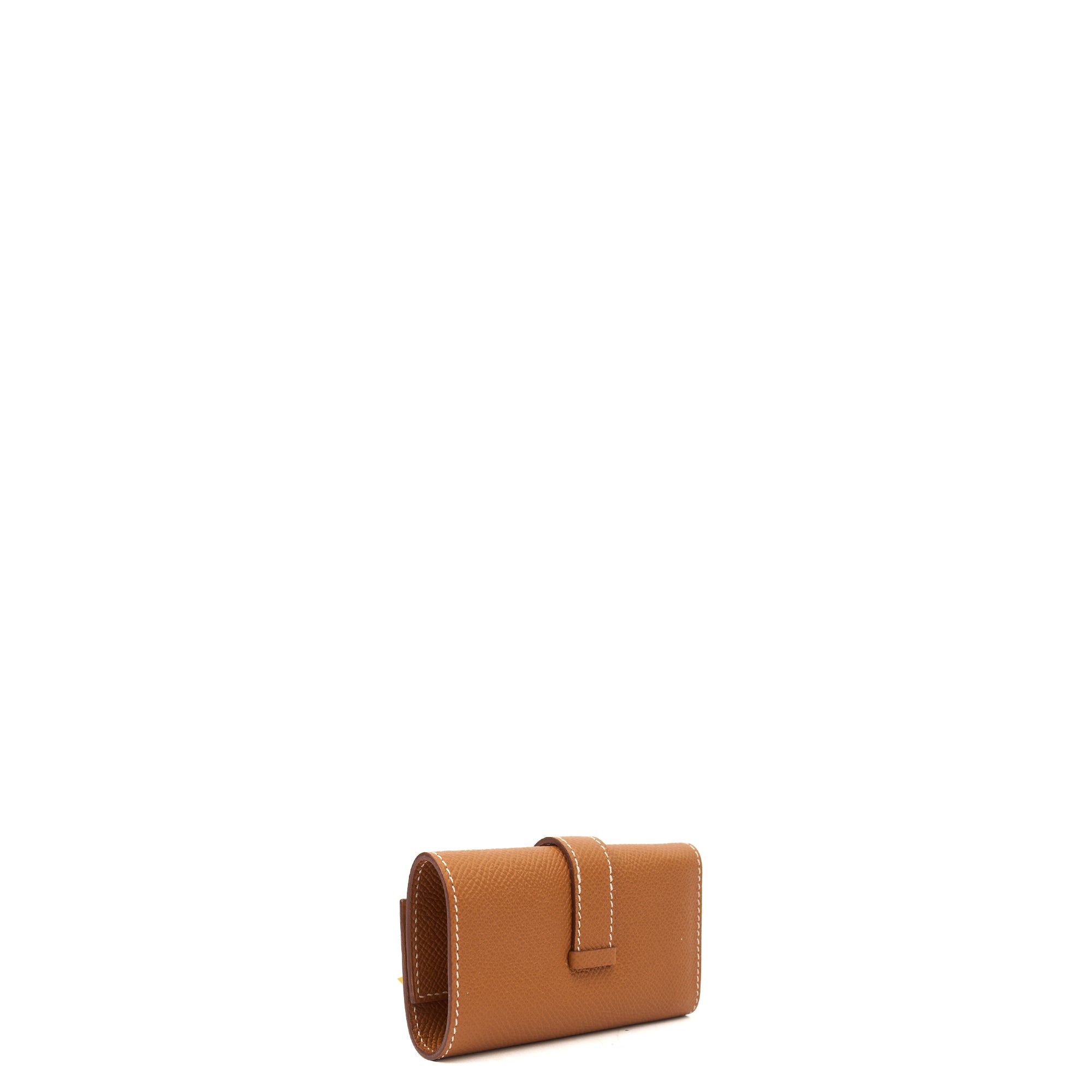Hermes Wallet Bearn Four Key Holder in Gold, Epsom Leather