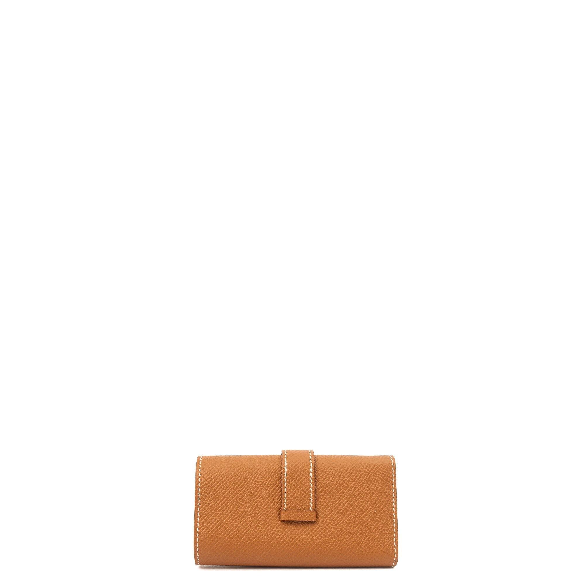 Hermes Wallet Bearn Four Key Holder in Gold, Epsom Leather