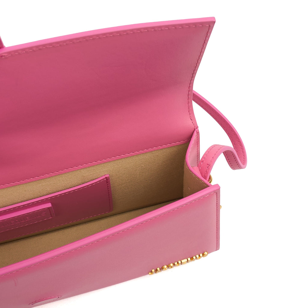 Jacquemus Shoulder Bag Le Bambino Long in Pink, Leather