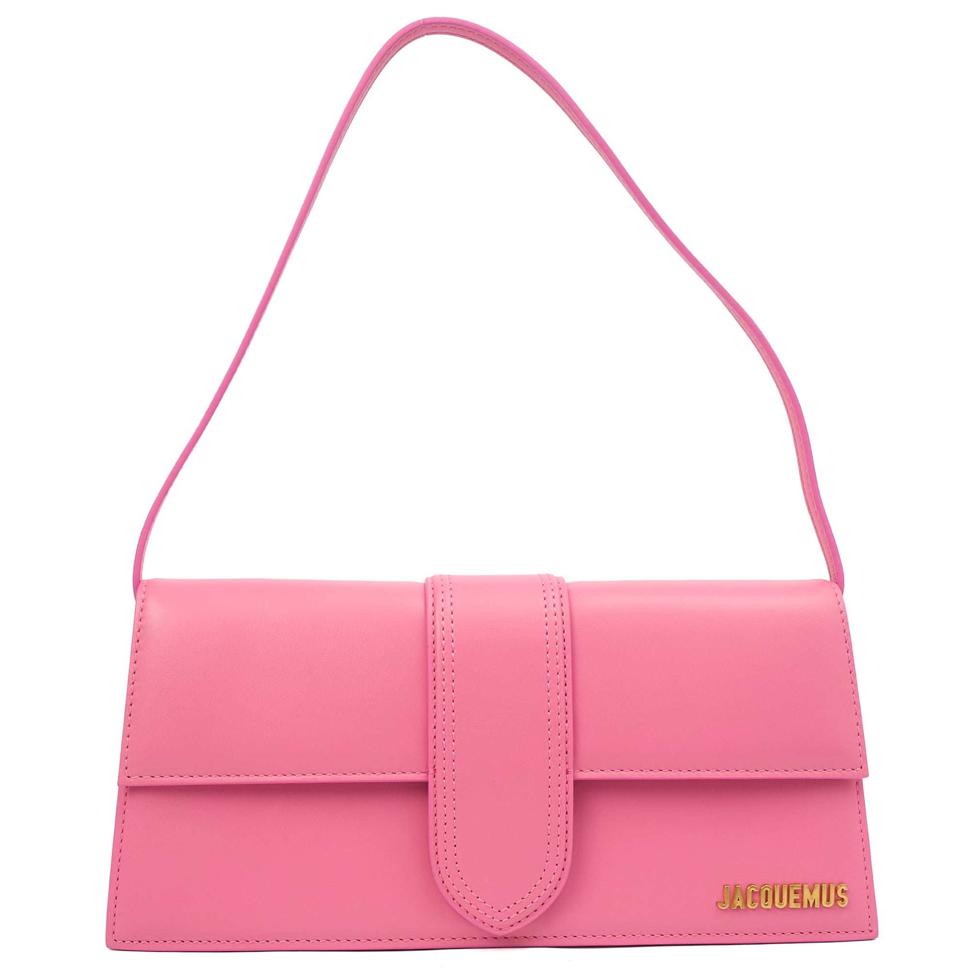 Jacquemus Shoulder Bag Le Bambino Long in Pink, Leather