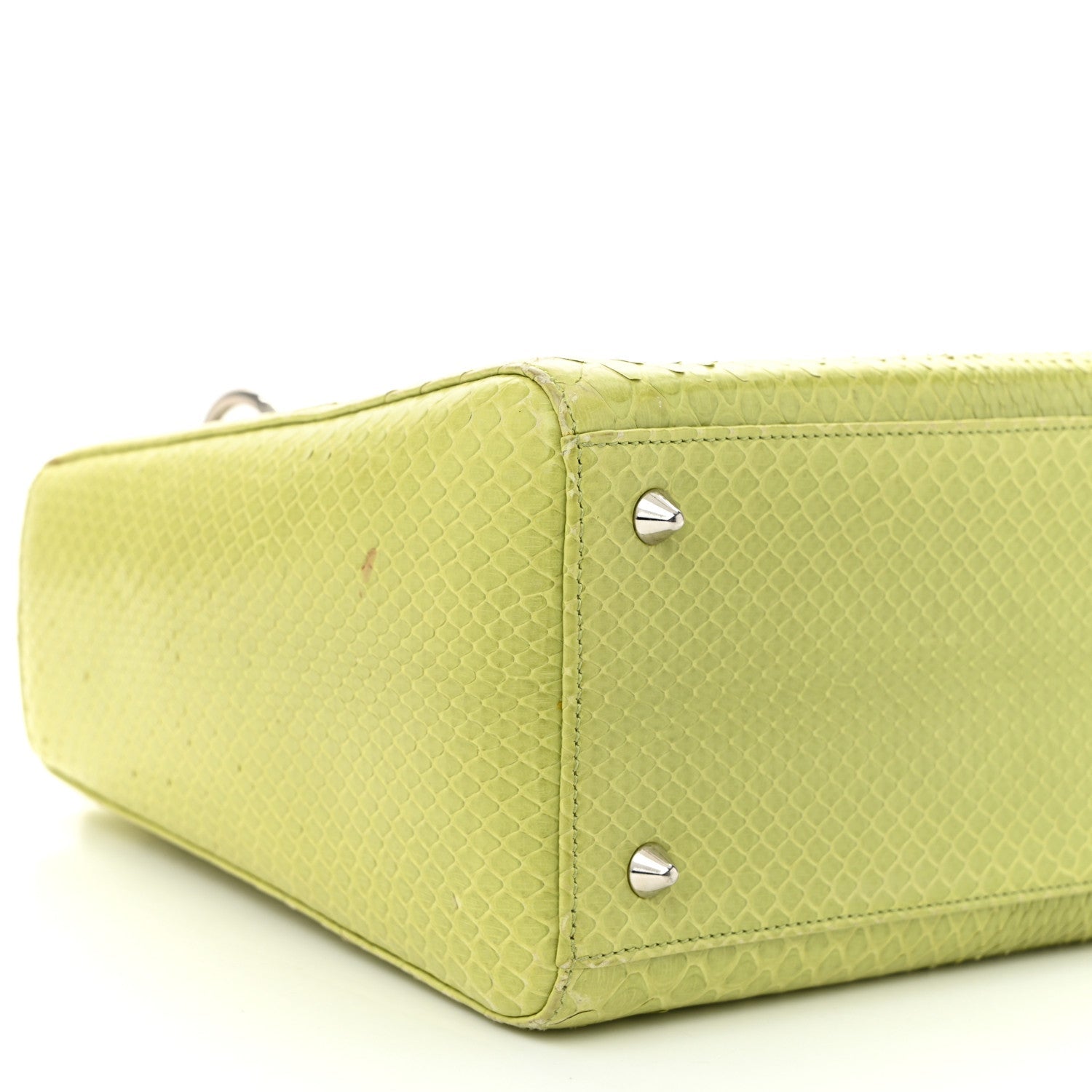Snakeskin Medium Lady Dior Green