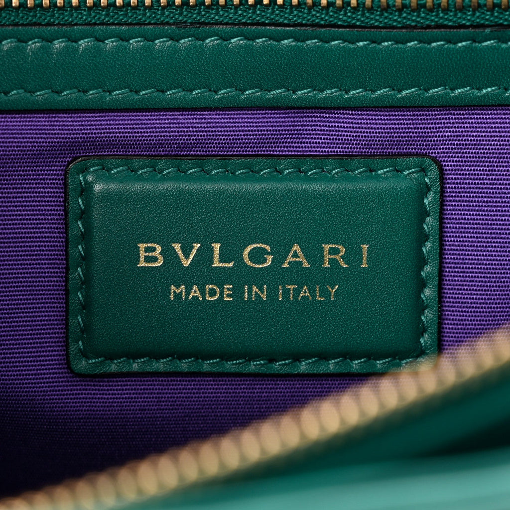Calfskin Serpenti Forever Shoulder Bag Emerald Green