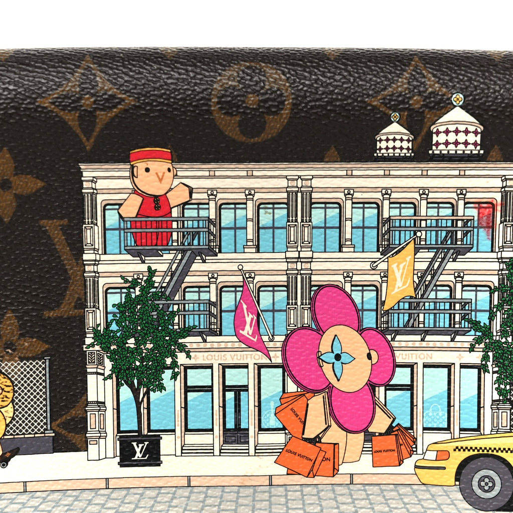 Monogram 2022 Christmas Animation New York Soho Pochette Felicie Chain Wallet Yellow