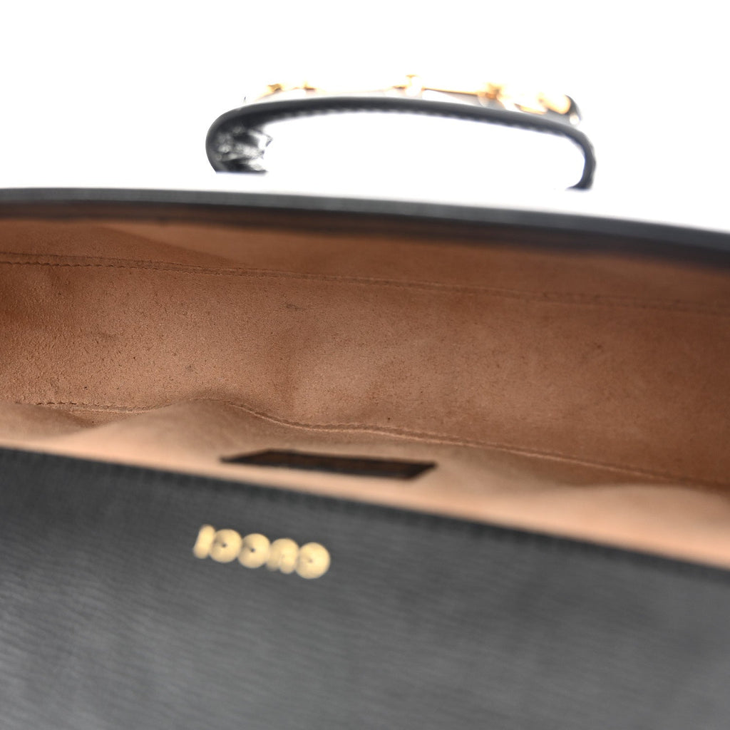 Azalea Calfskin Small Horsebit 1955 Chain Shoulder Bag Black