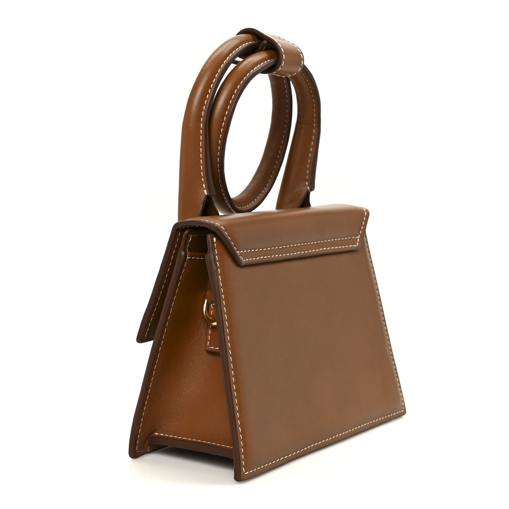 Smooth Calfskin Le Chiquito Noeud  Light Brown