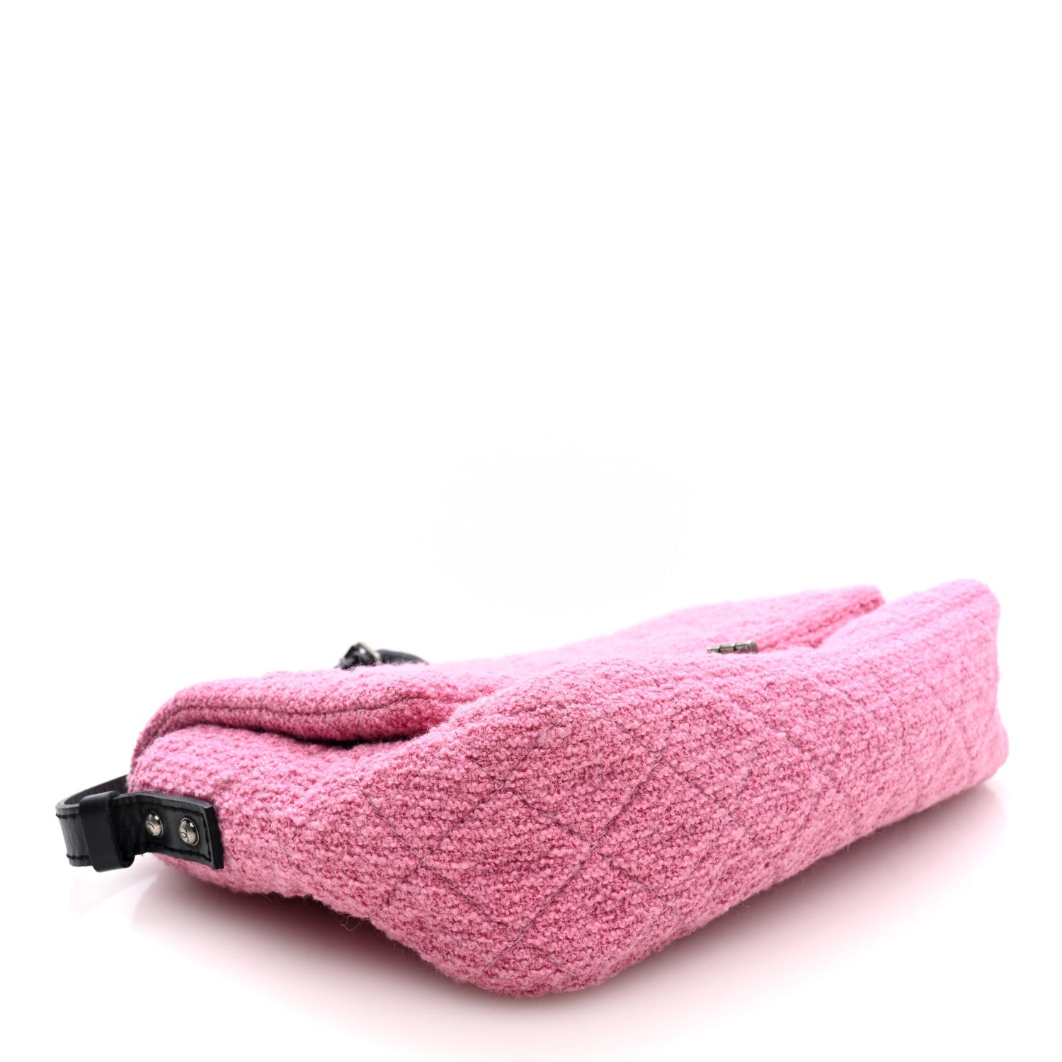 Easy Tweed Jumbo Reissue Messenger Flap Pink Black