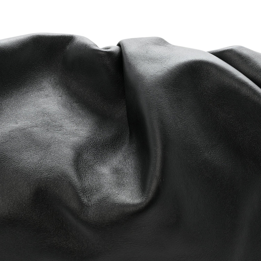 Smooth Butter Calf The Pouch Oversized Clutch Black