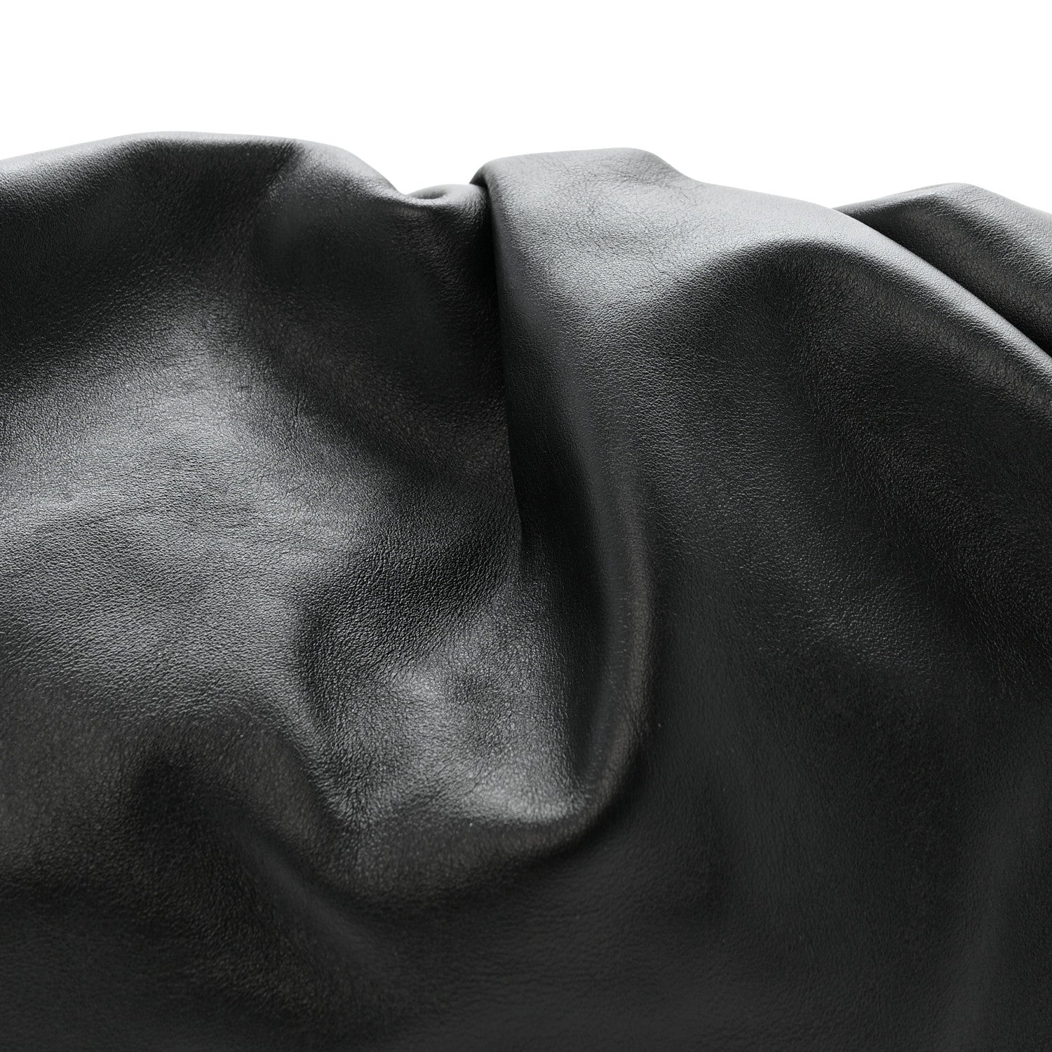 Smooth Butter Calf The Pouch Oversized Clutch Black