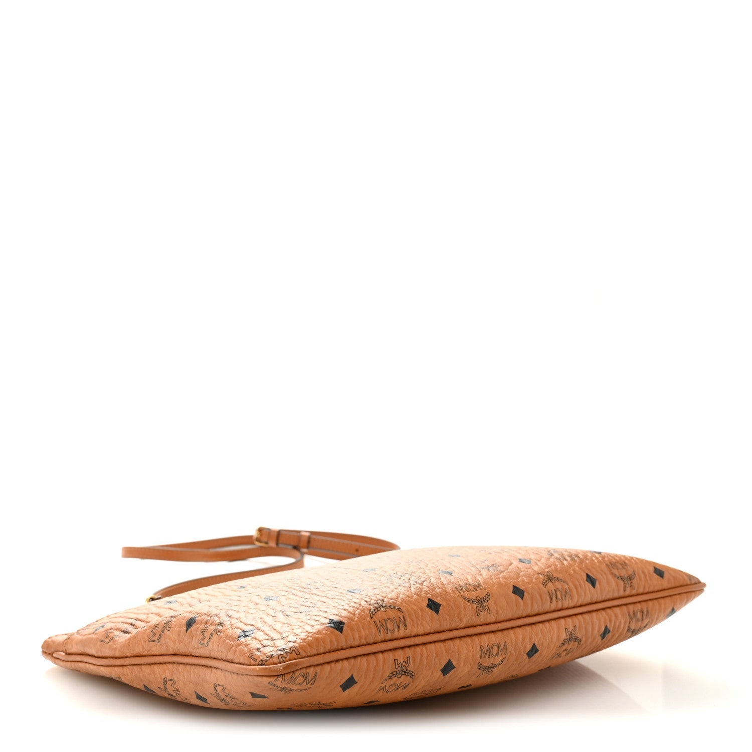 Visetos Medium Crossbody Pouch Cognac
