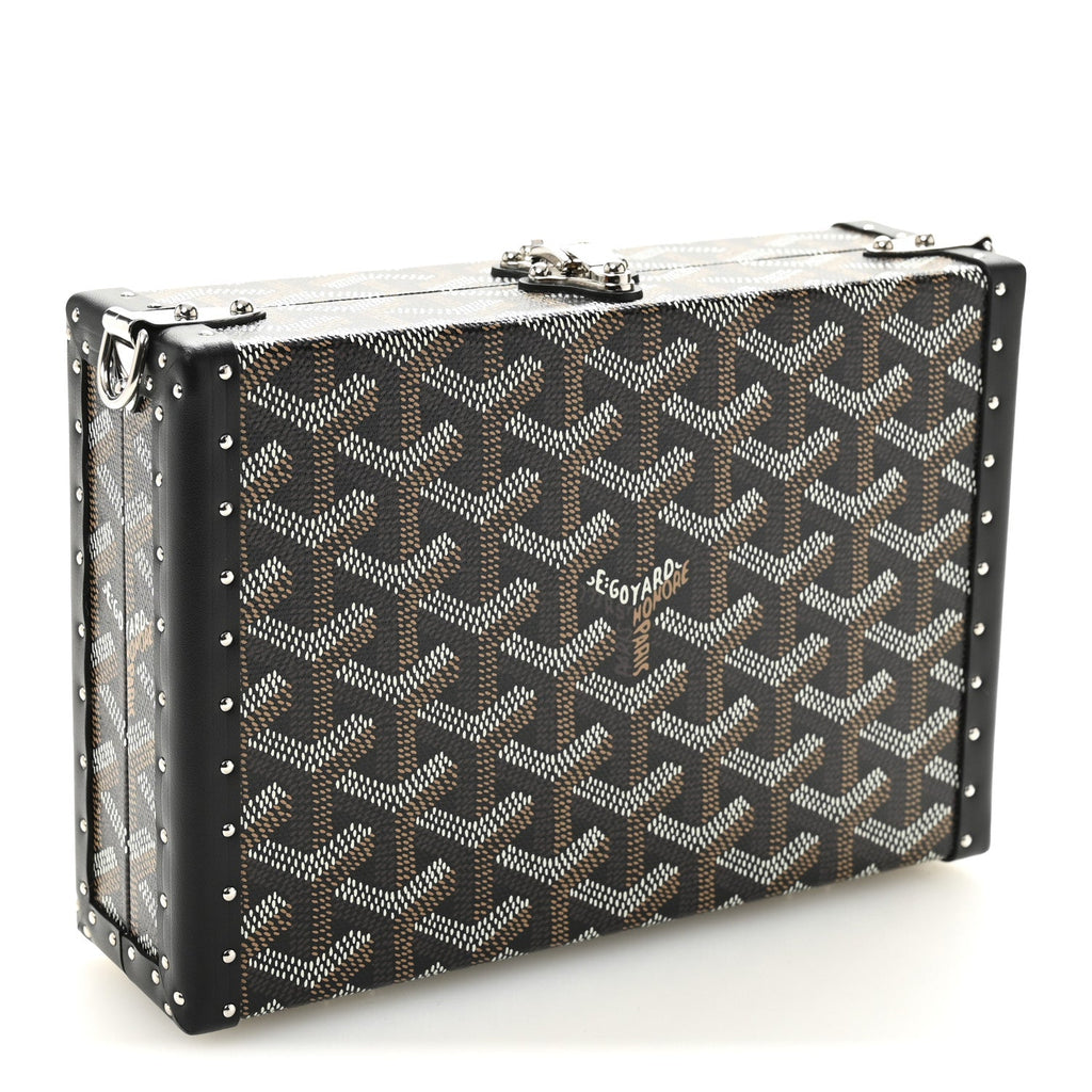 Goyardine Minaudiere Trunk Bag Black