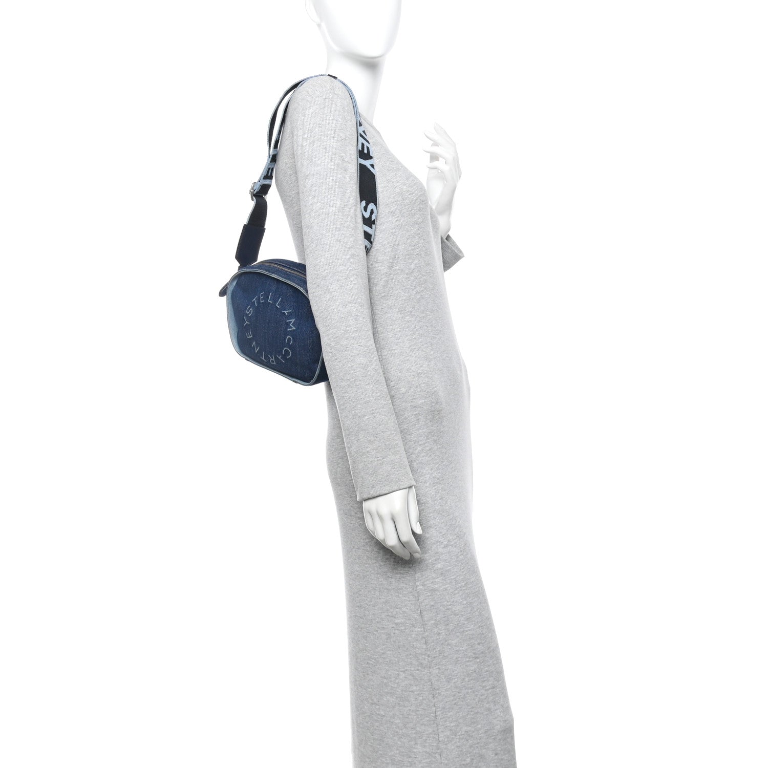 Eco Alter Denim Logo Small Camera Bag Orion Blue