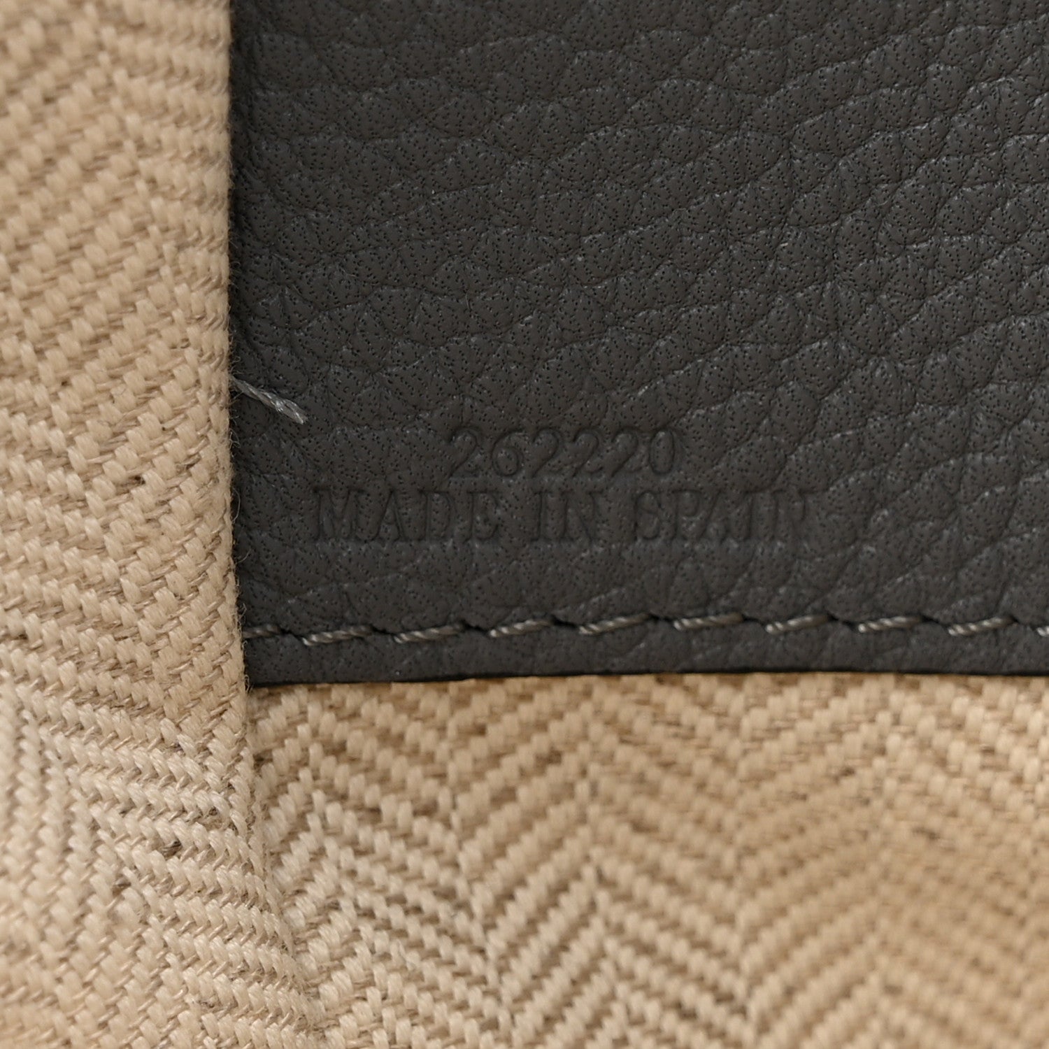Grained Calfskin Small Hammock Shoulder Bag Asphalt