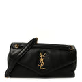 Plunged Lambskin Calypso Black
