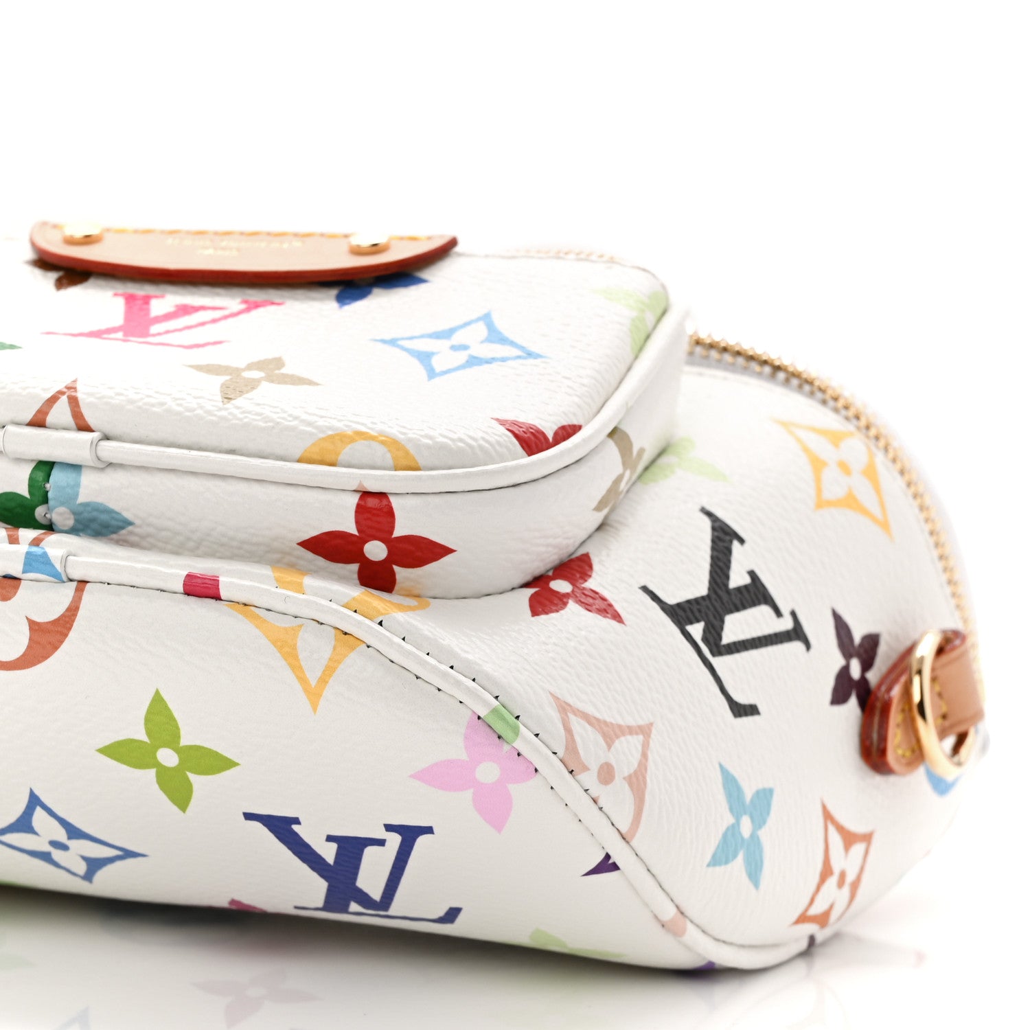 LV X TM Monogram Multicolor Mini Bumbag White