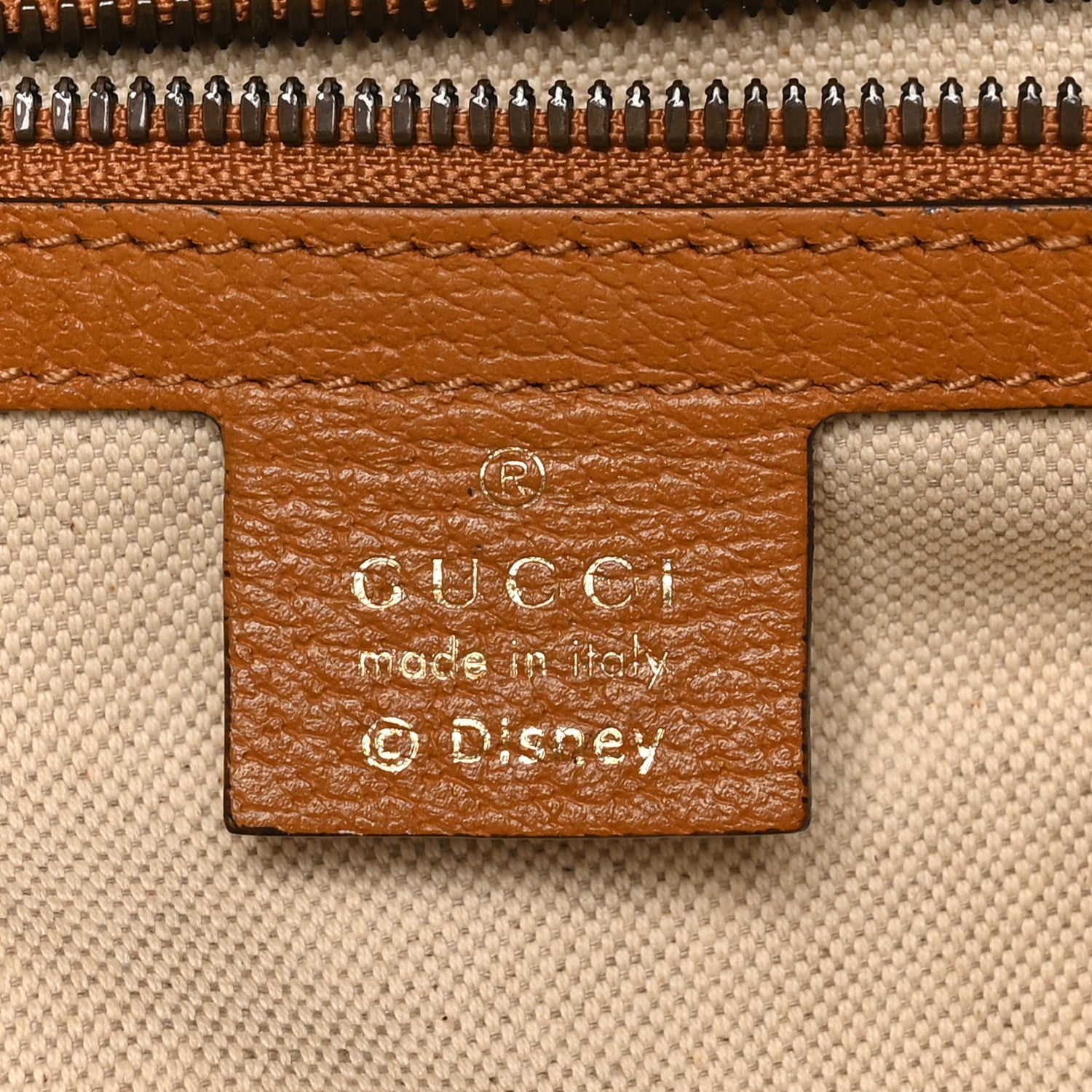 X DISNEY Mini Vintage GG Supreme Monogram Mickey Mouse Small Dome Backpack Beige Vintage Sun Oil
