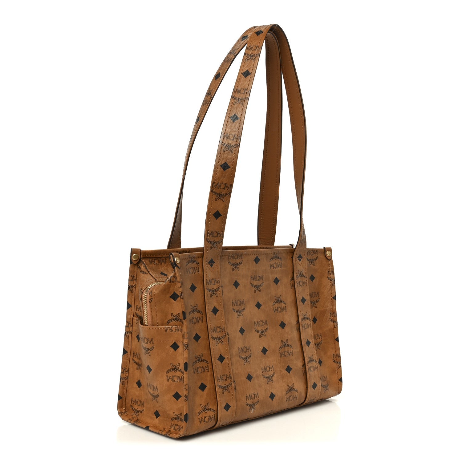 Visetos Aren Small School Bag Tote Cognac