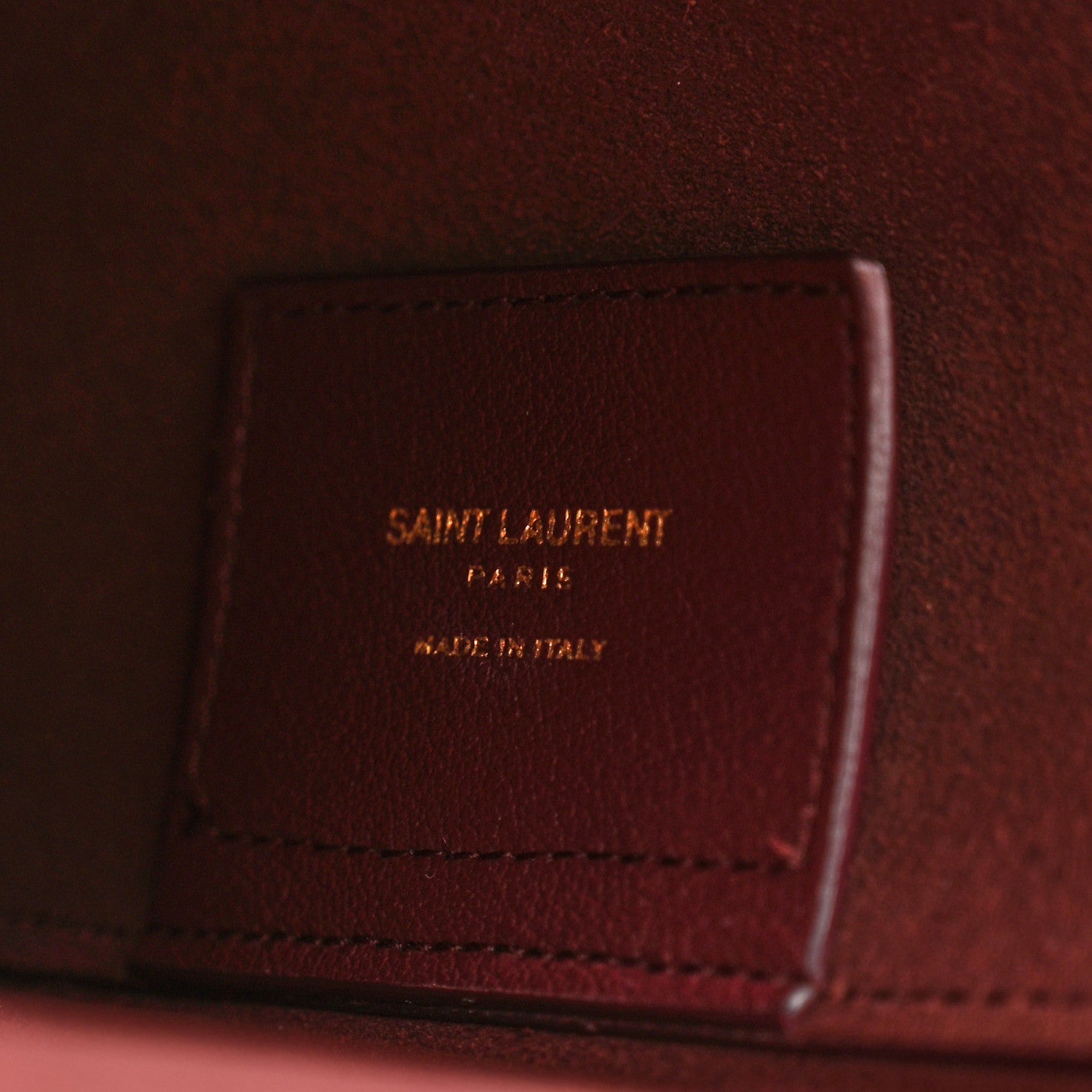 Calfskin Toy Shopping Tote Dark Red