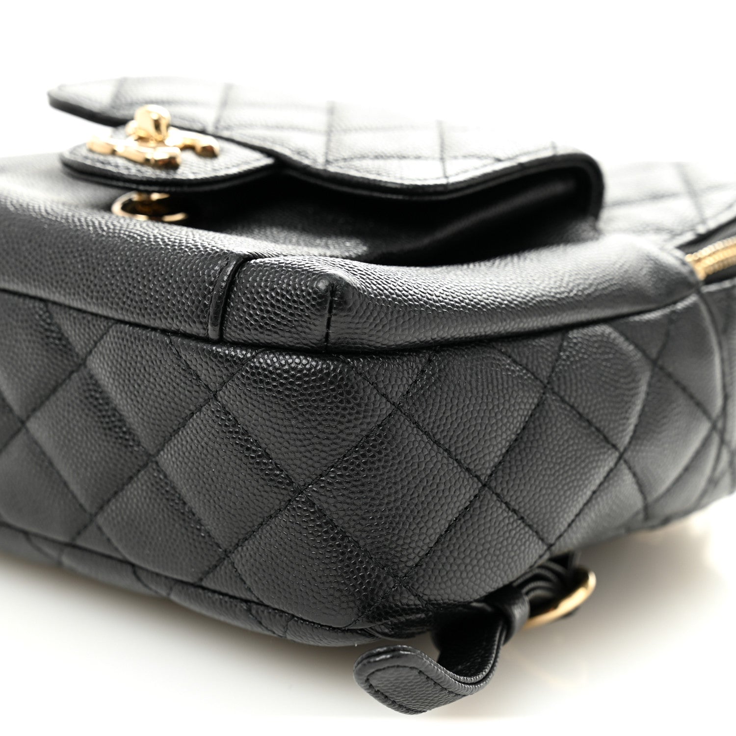 Caviar Quilted Small CC Day Backpack Black