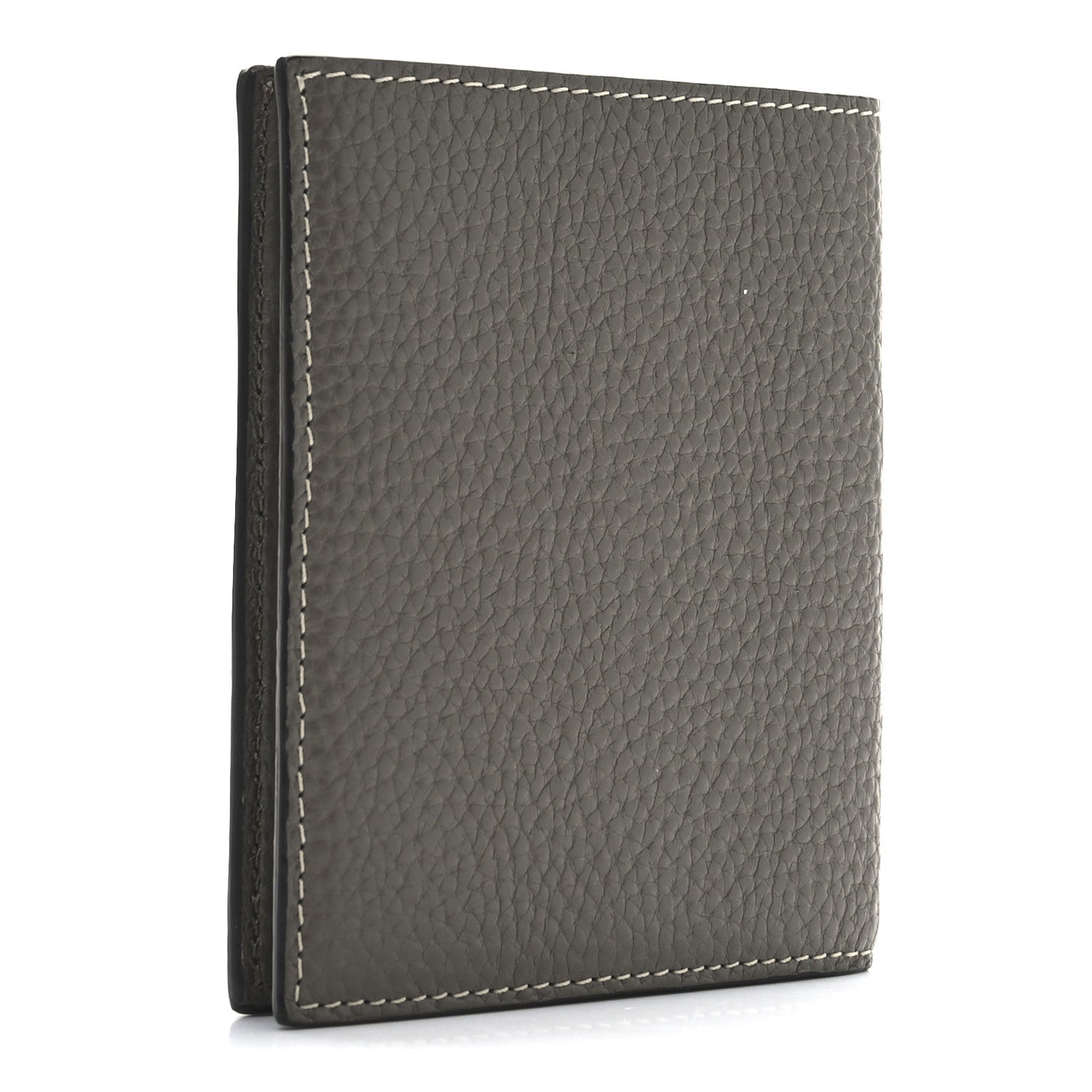 Classic Grain Tri-fold Wallet Grey