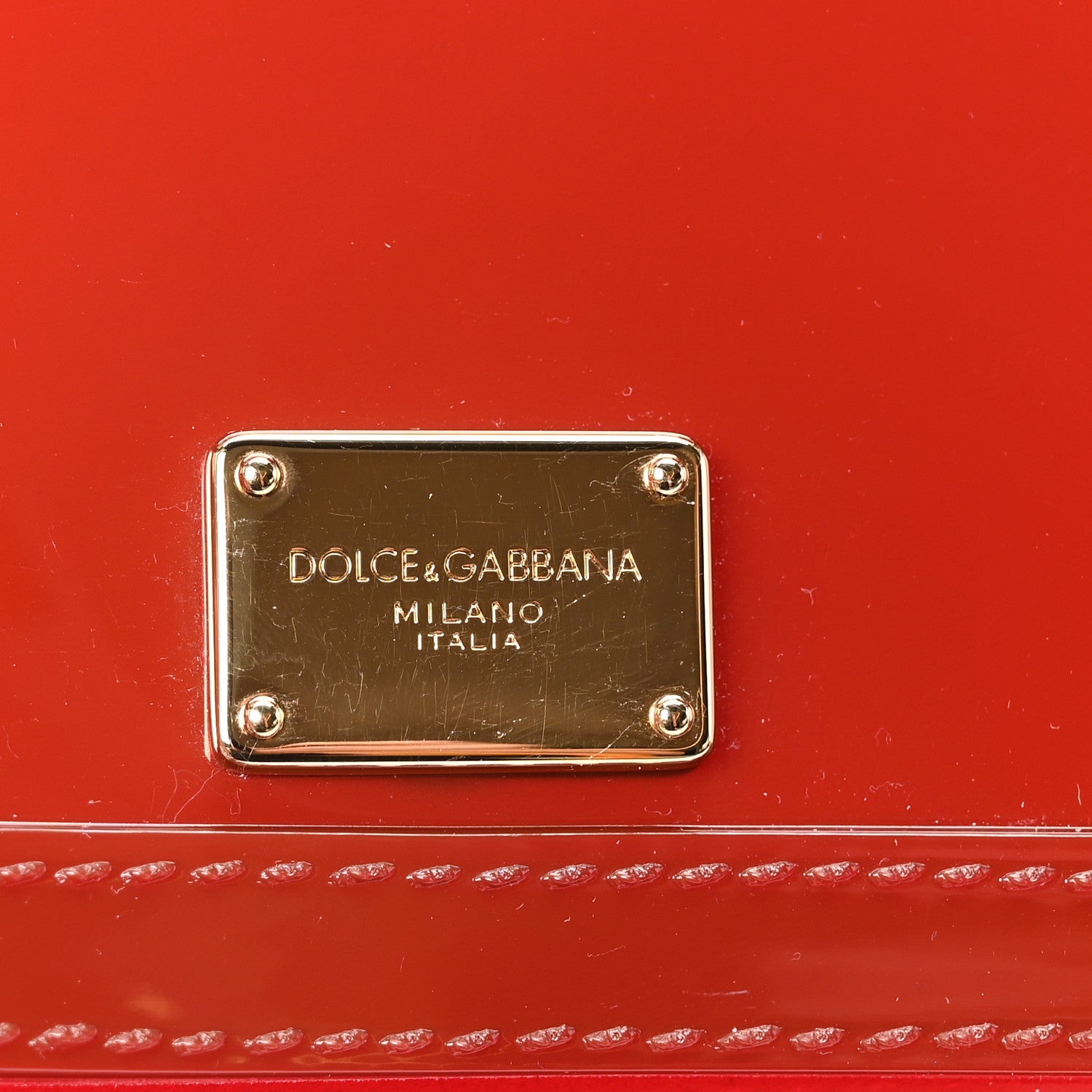 PVC Miss Sicily Satchel Red