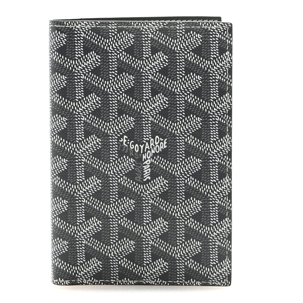 Goyardine Passport Wallet Grey