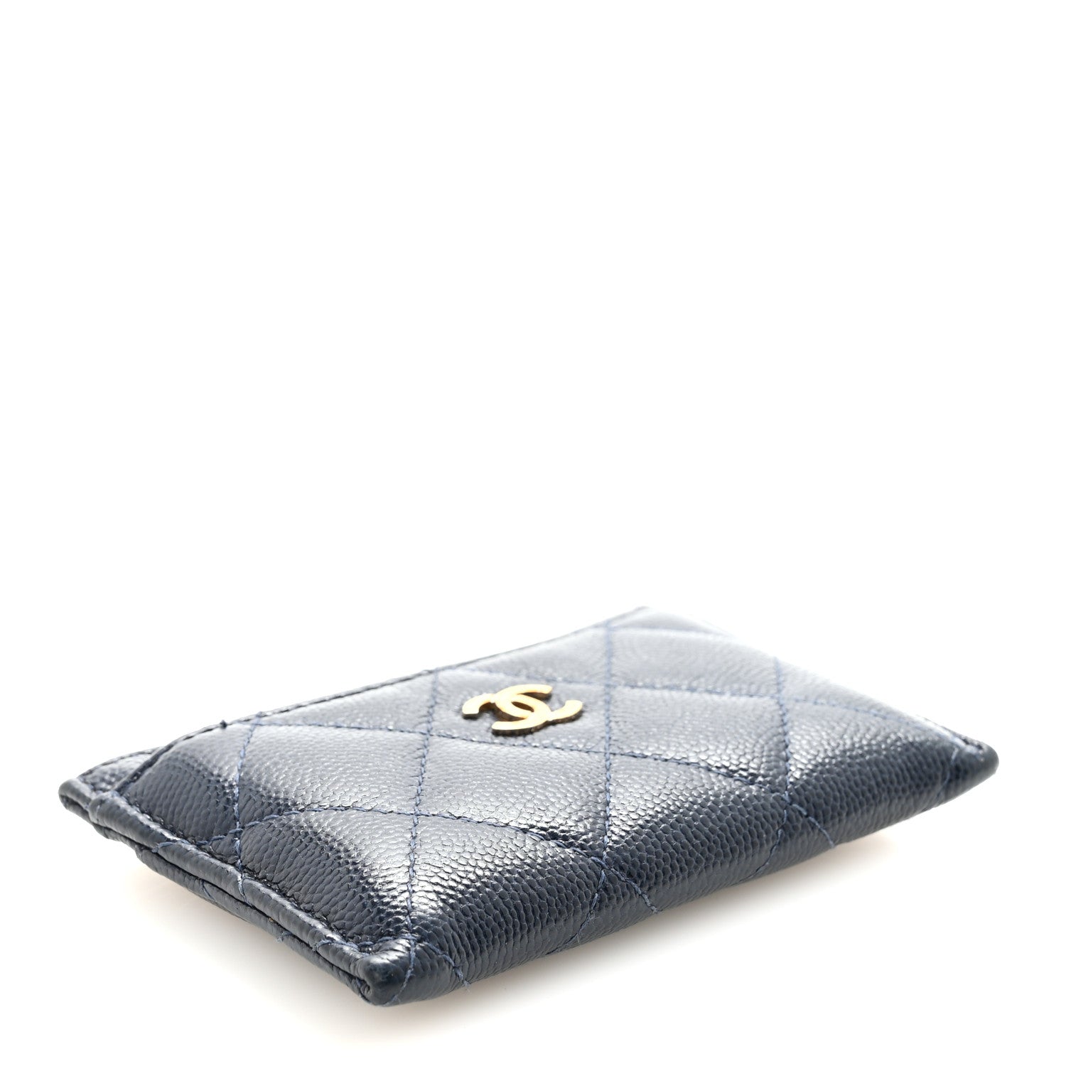 Caviar Quilted  Holder Navy