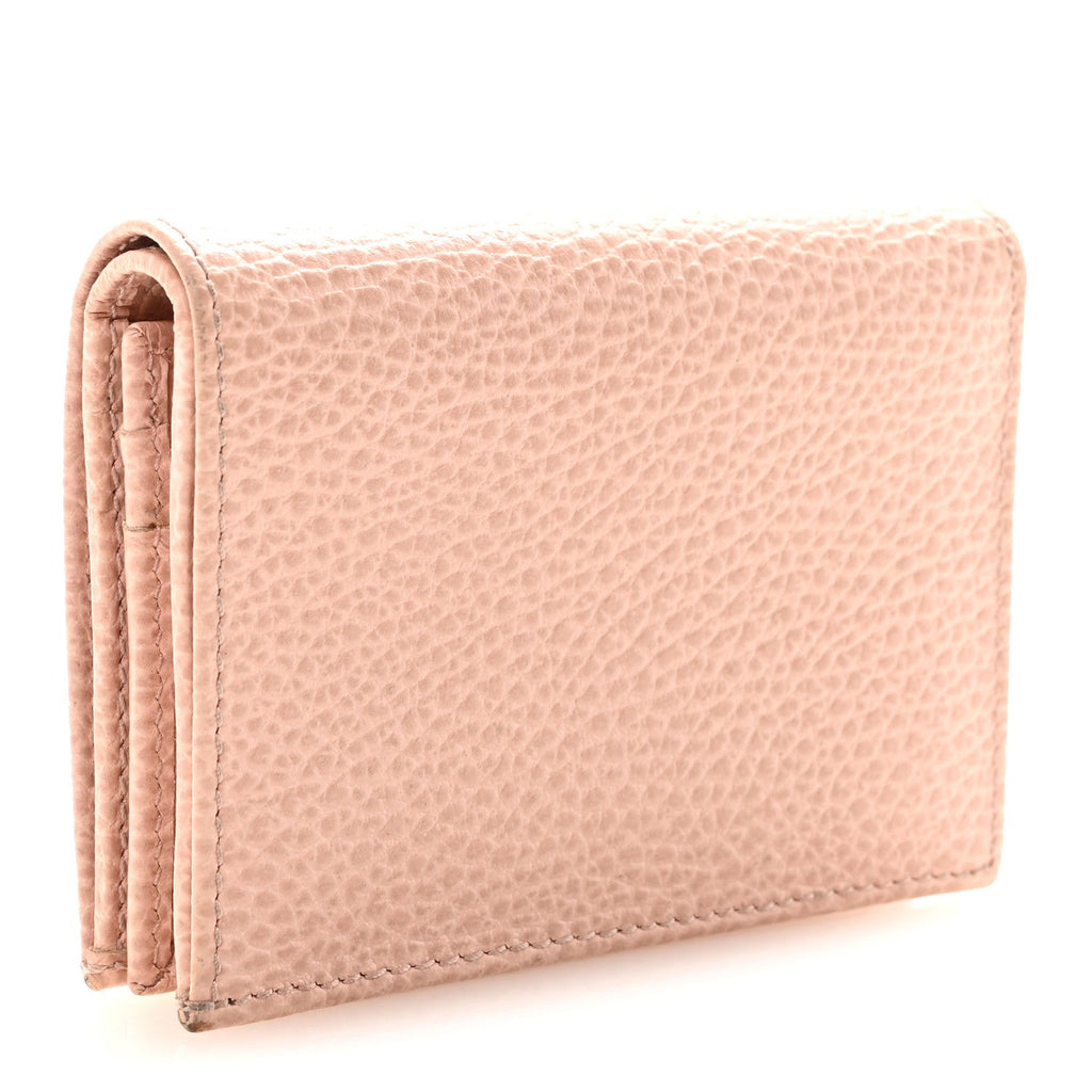 Dollar Calfskin Enamel Monochrome GG Marmont  Case Perfect Pink