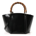 Spice Lux Nappa Bamboo Basket Bag Black