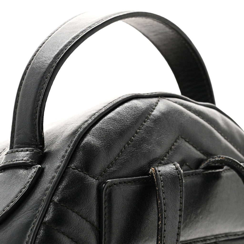 Calfskin Matelasse GG Marmont Dome Backpack Black
