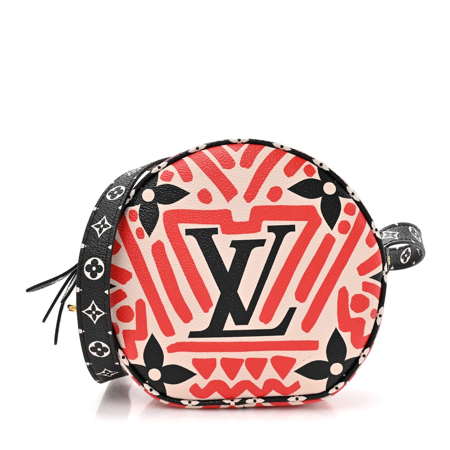 Monogram Giant Crafty Boite Chapeau Souple PM Creme Rouge Black