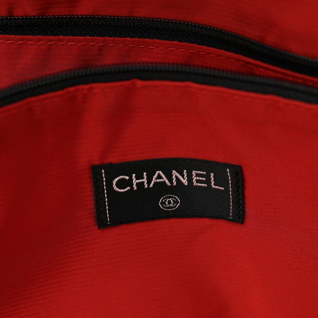 Nylon Large Travel Duffle Bag Black