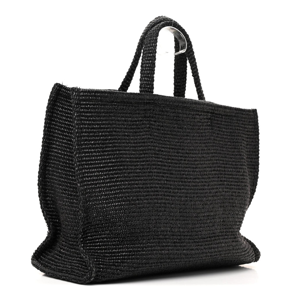 Raffia Medium G Tote Black