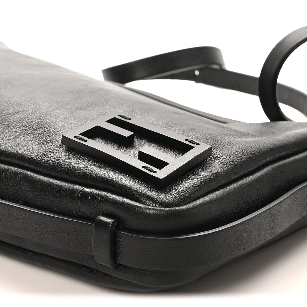Vitello Medium Simply Fendi Shoulder Bag Black