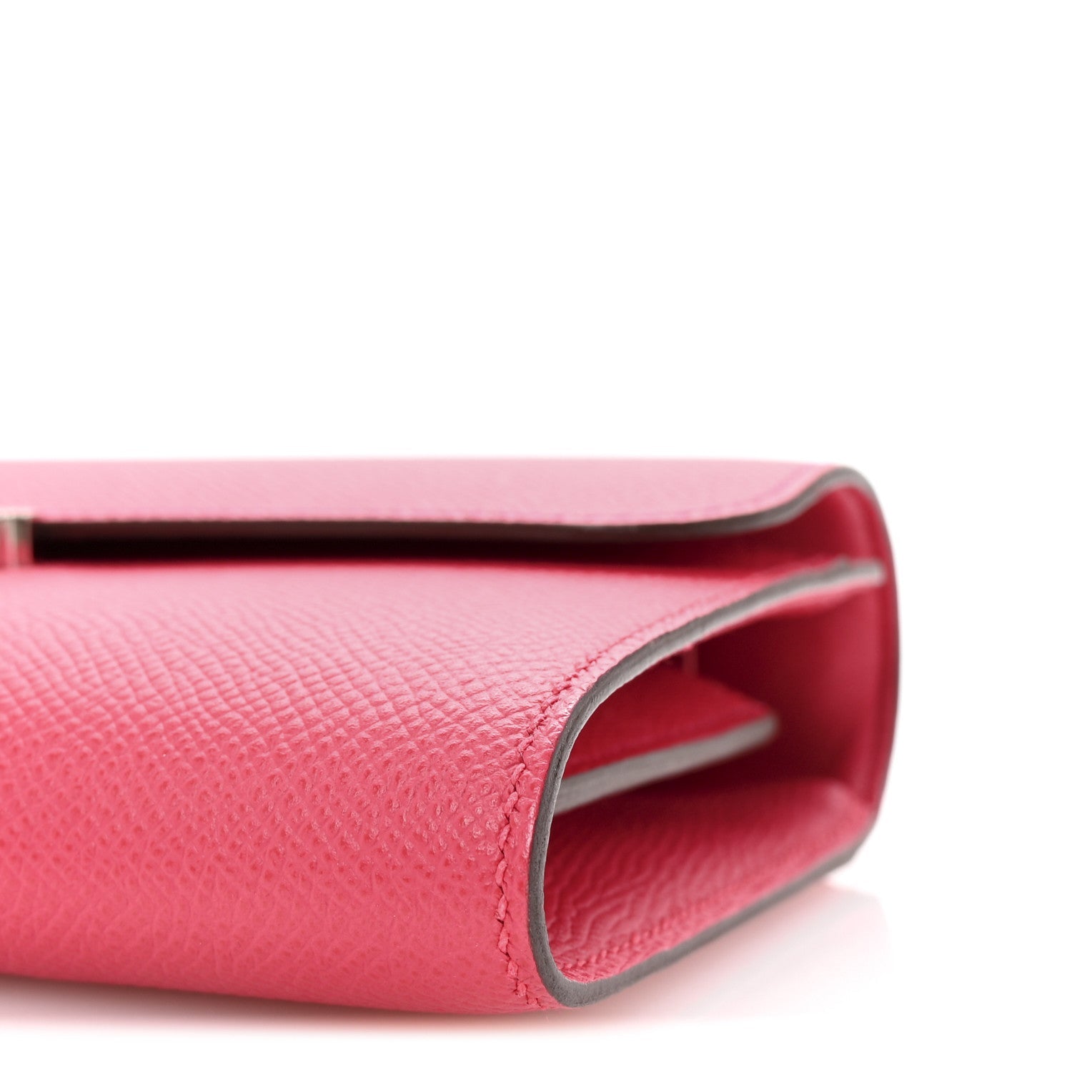 Epsom Alligator Lizard Constance Wallet To Go Rose Extreme