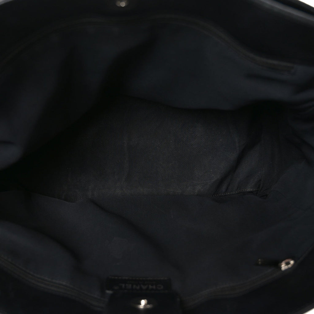 Calfskin Cerf Shopper Tote Black