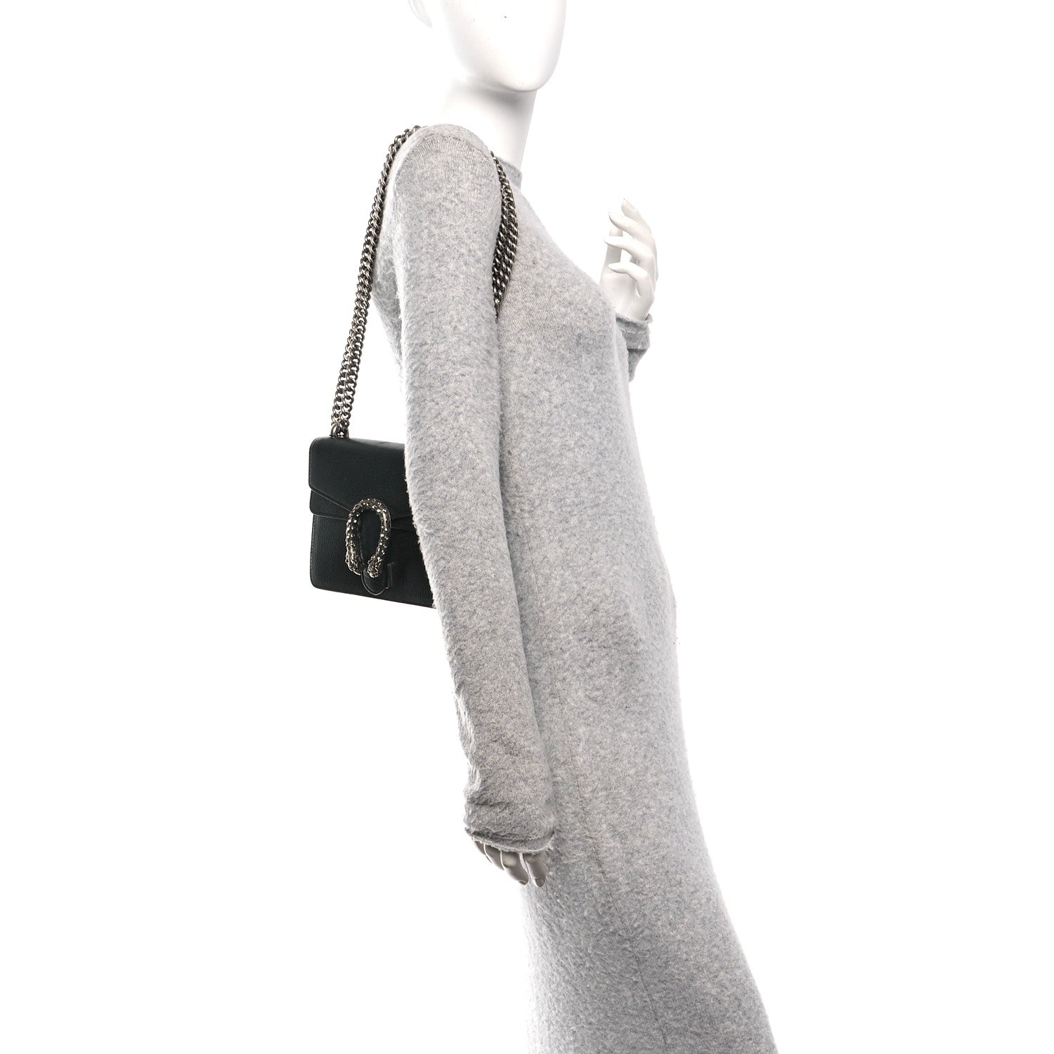 Calfskin Mini Dionysus Shoulder Bag Black