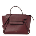 Grained Calfskin Micro Belt Bag Plum