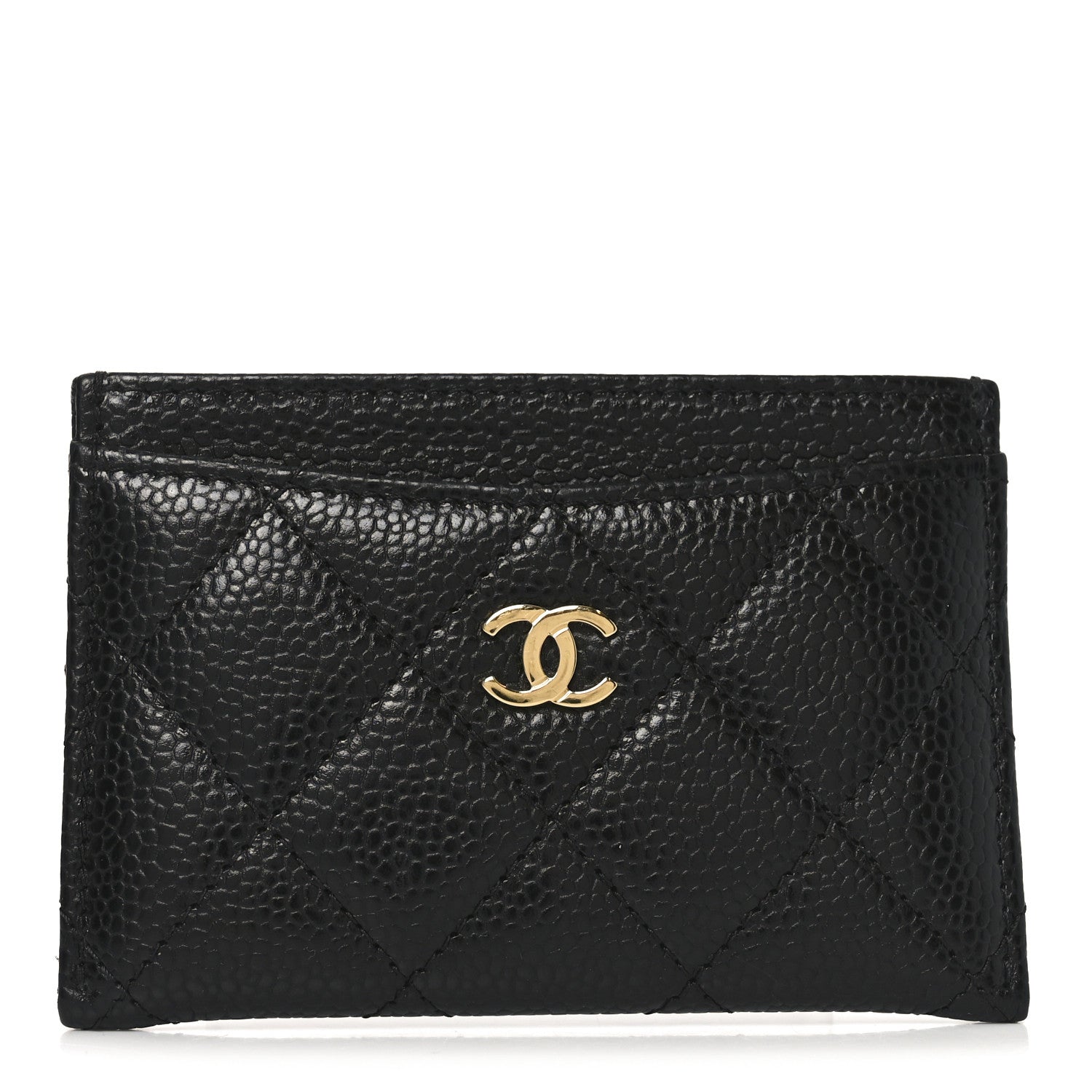 Caviar Quilted  Holder Black