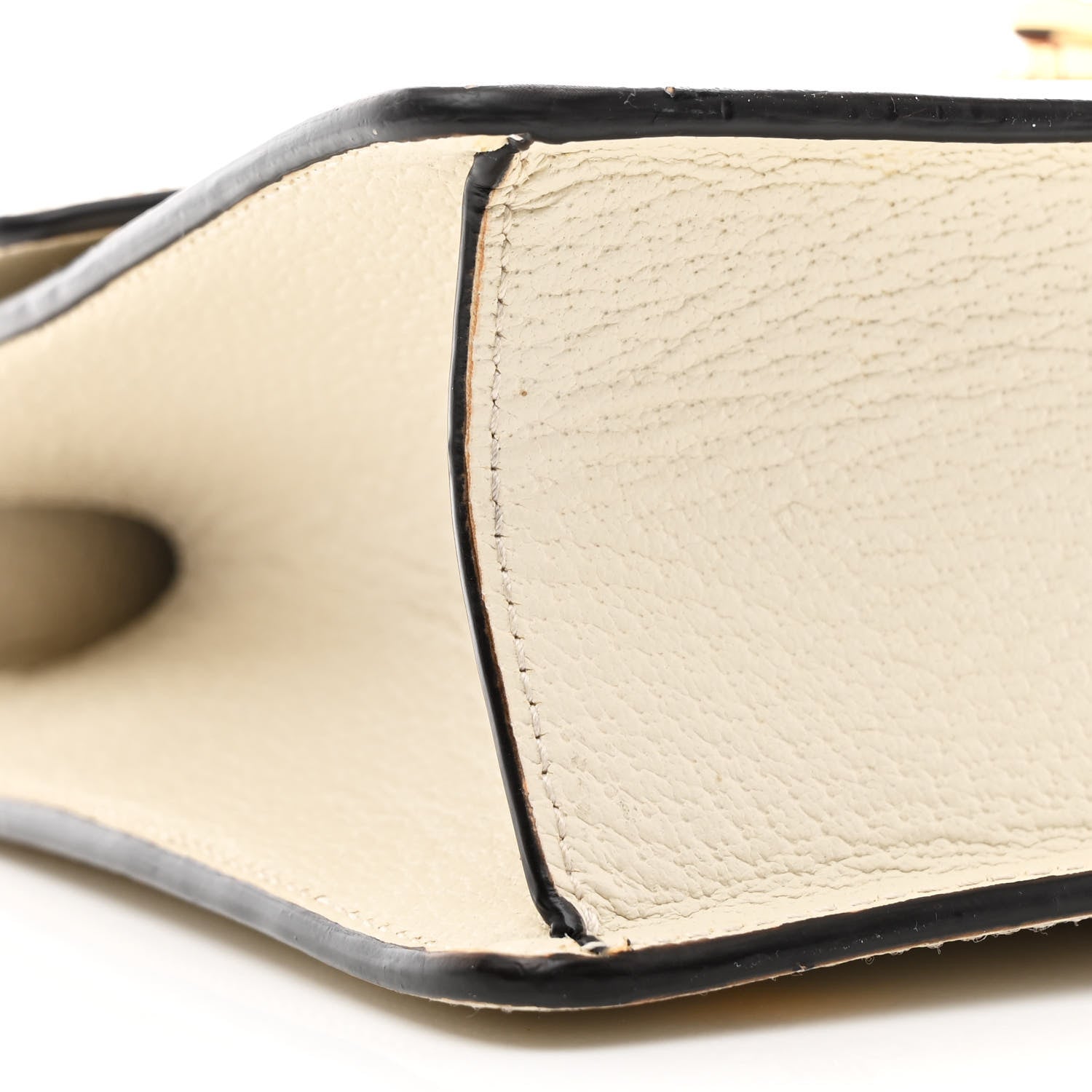 Textured Calfskin Bee Star Print Small Sylvie Shoulder Bag Mystic White