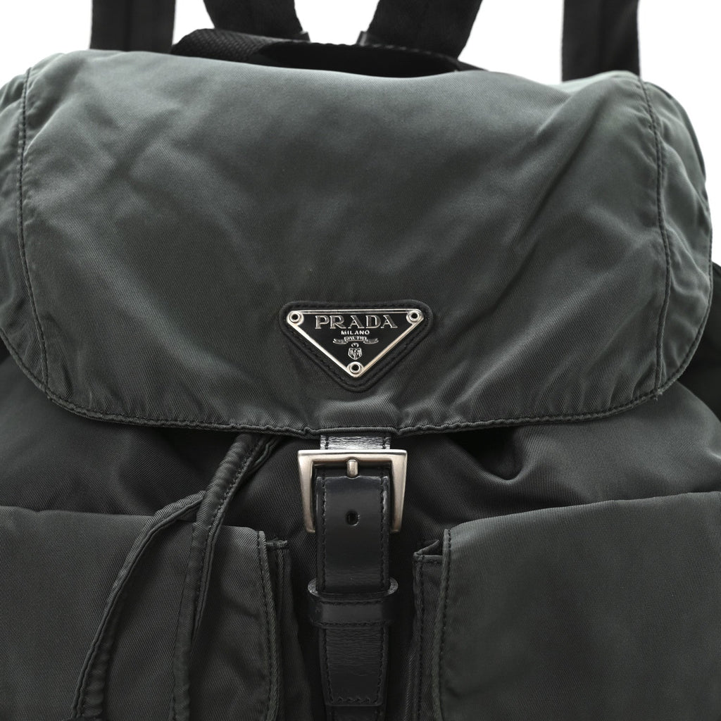Nylon Vela Medium Backpack Green