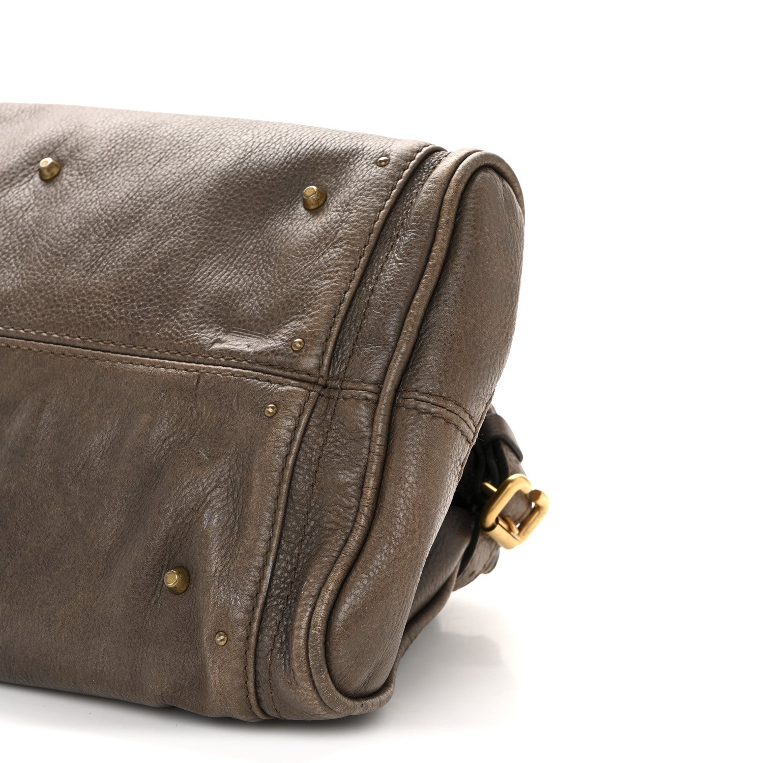 Calfskin Medium Paddington Satchel Chocolate