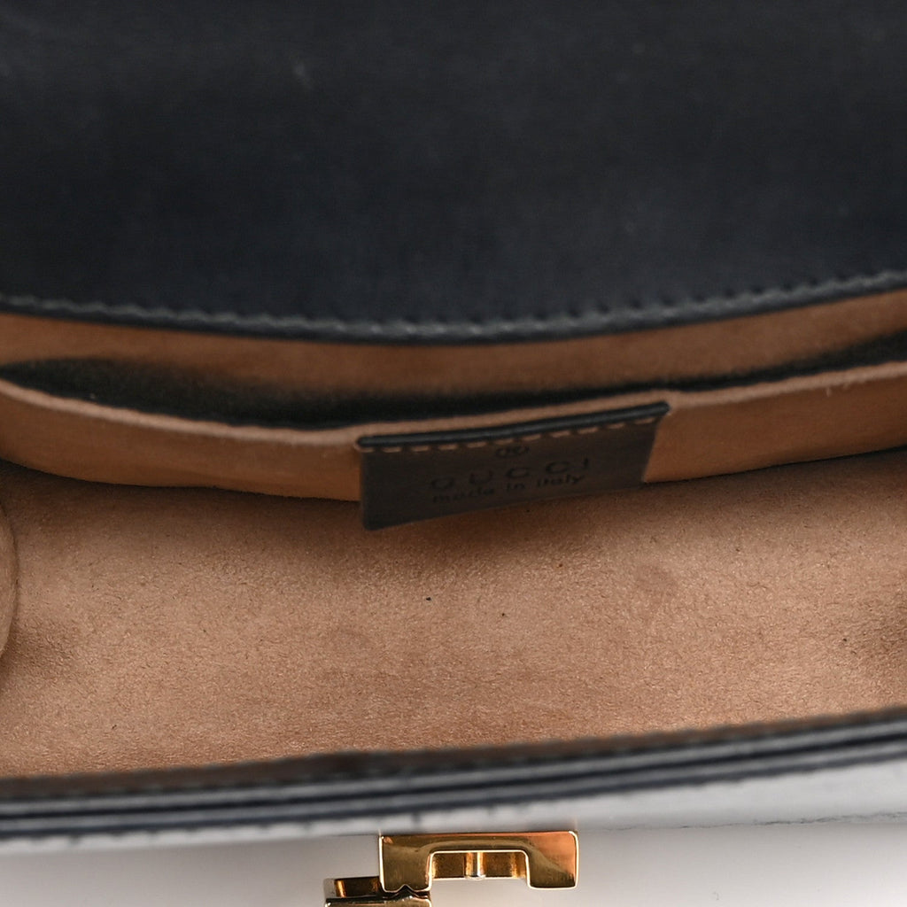 Calfskin Mini Sylvie Chain Shoulder Bag Black
